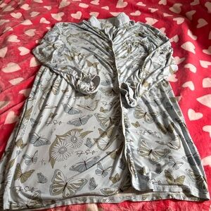 Taylor Swift Light Blue Shirt with Gold Trim